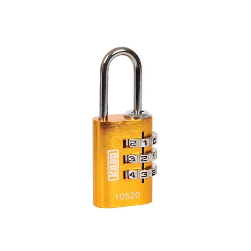 Ck 105 Combination Padlock Yellow 20mm