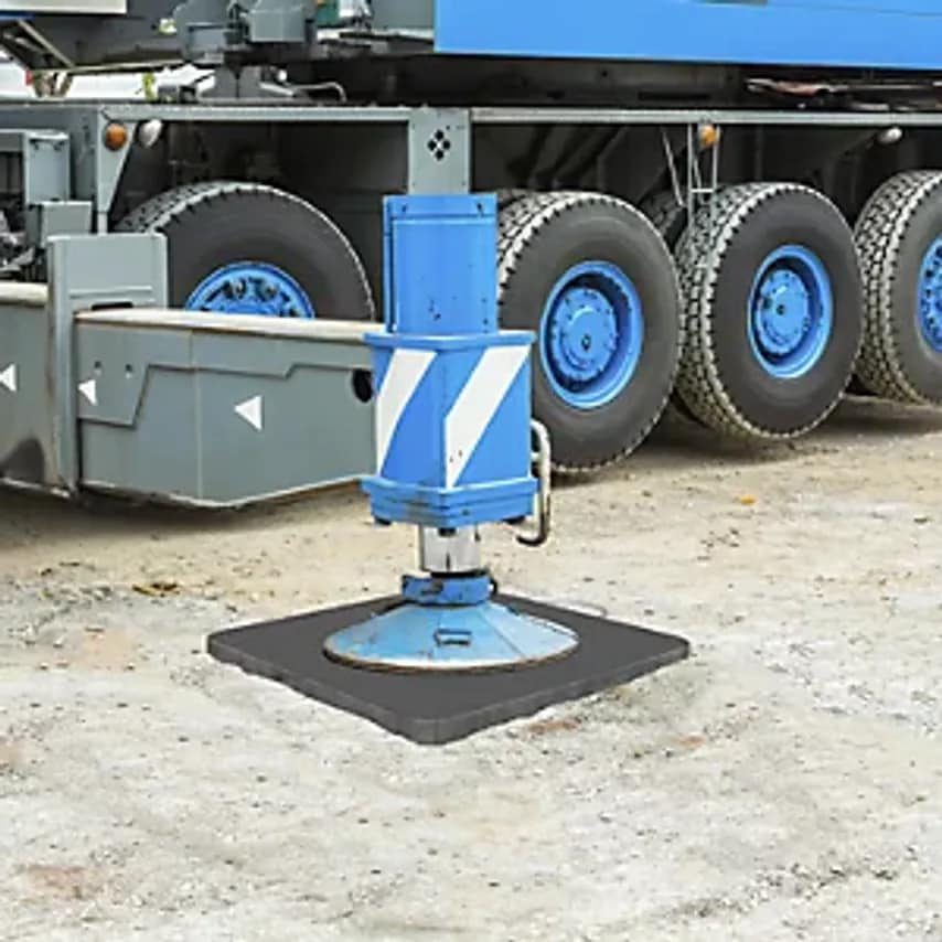 Justrite EMEA TuffTrak Crane Jib Mats, Made From 100% Recycled Polyethylene, LxW