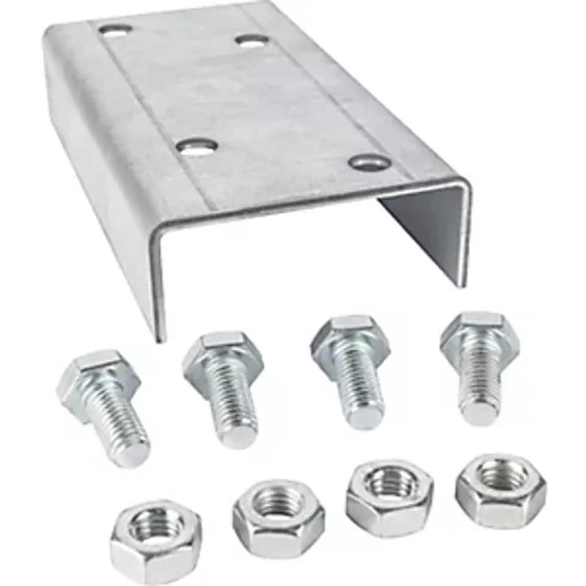 EUROKRAFTpro SP Connector for Roller Tracks, Pack of 10, Floor Track - you get 2