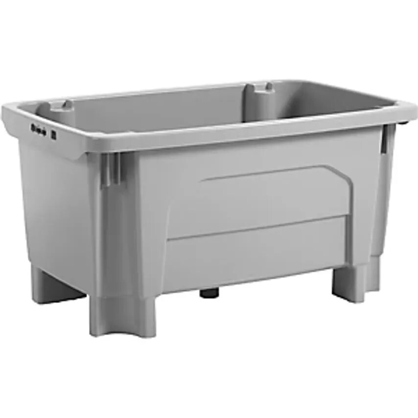 CRAEMER Stack/nest Container, Internal LxW 690 X 1125 mm, Grey, 300- you get 10