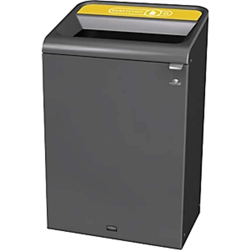 EUROKRAFTpro Configure Recyclable Waste Collector, Capacity 57 L, Stainless Stee