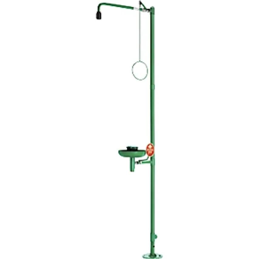 Classicline Emergency Shower with Eye Shower and Collection Basin