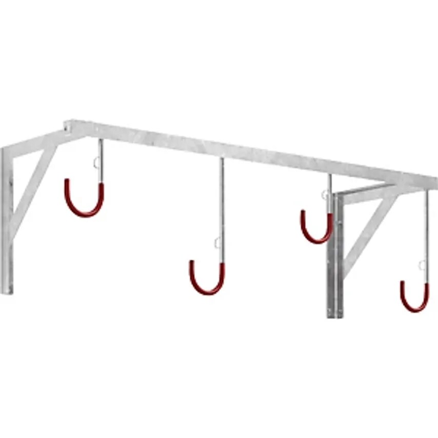 EUROKRAFTpro Bicycle Hanger, for Wall Mounting, Length 1170 mm- you get 2