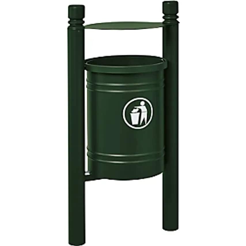 PROCITY Santiago City Waste Collector, Capacity 40 L, with Inner Container, Gree
