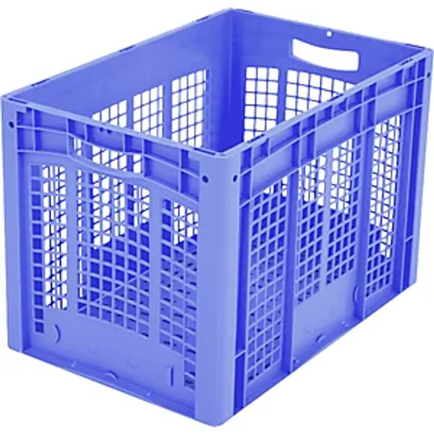 BITO-LAGERTECHNIK XL Euro Stacking Container, Perforated Walls and Base, LxWxH 6