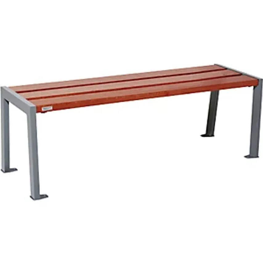 PROCITY Silaos Wooden Bench without Back Rest, Height 437 mm, Length 1200 mm, Bl