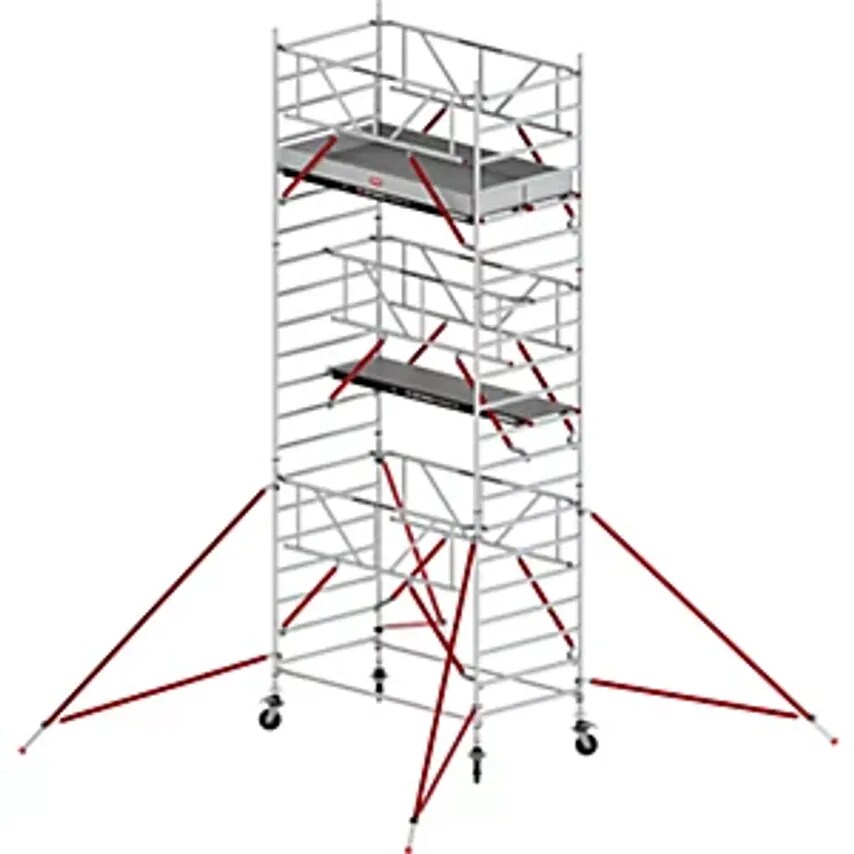 ALTREX RS Tower 52 Wide Mobile Access Tower, with Fiber-Deck Platform, Length 2.