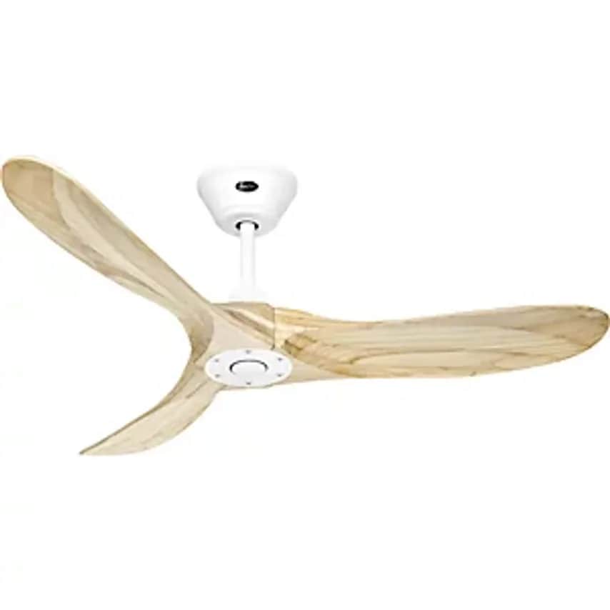 CASAFAN Eco Genuino Ceiling Fan, Rotor Blade 1220 mm, Natural Finish/Matt White