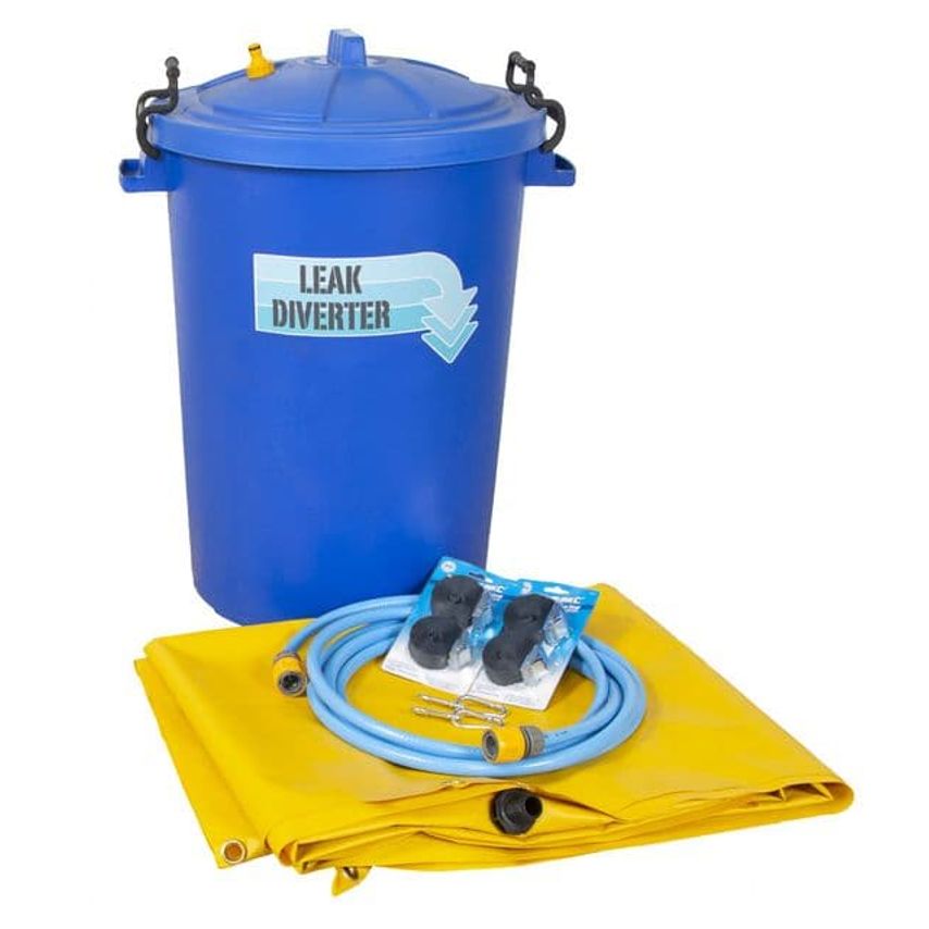 Leak Diverter Complete Kit - Yellow Tarp 200 x 200cm