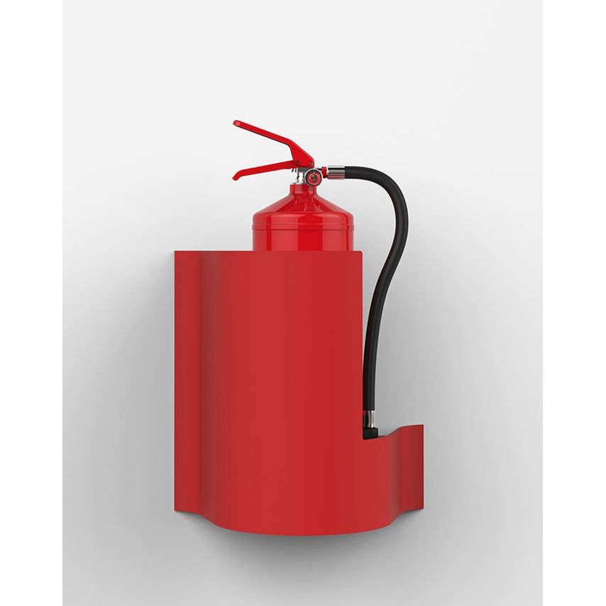 Commander Wave Wall Extinguisher Stand Red