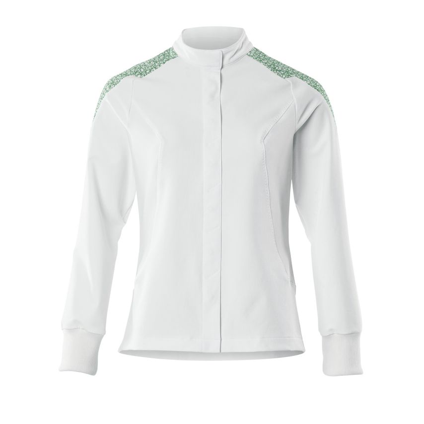 Mascot Food & Care Jacket, White/Grass Green, 6XL