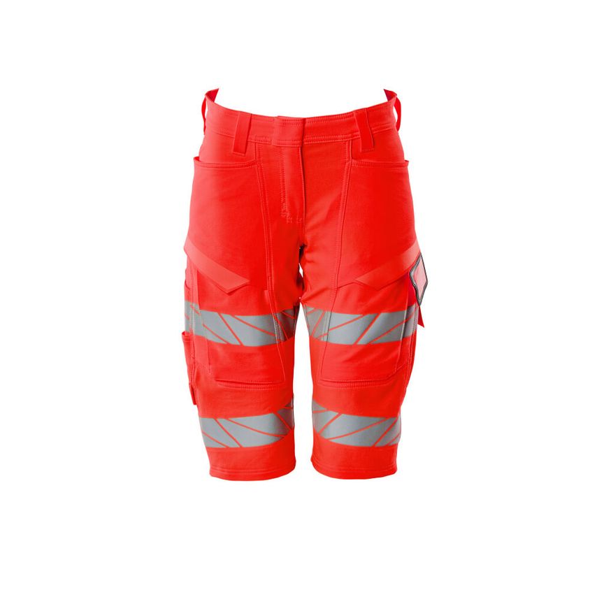 Mascot Shorts, Long 19248 W45.5 Hi-Vis Red