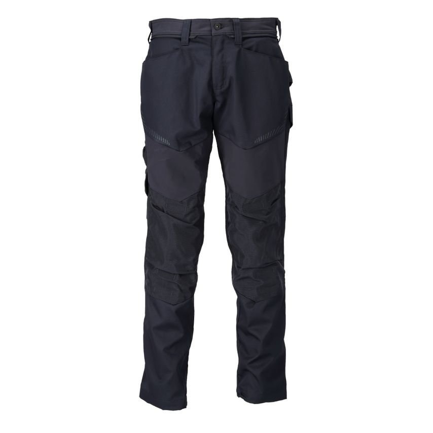 Mascot Customized Trousers with Kneepad Pockets, Dark Navy, L30W38.5
