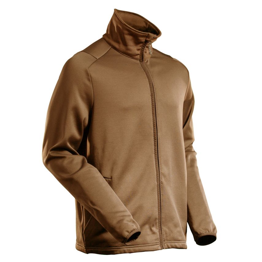 Mascot Customized Fleece Jumper with Zipper, Nut Brown, 4XL
