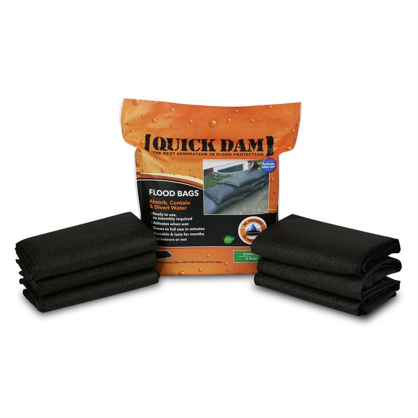 QD1224-6 Water Activated Flood Bags 1ft X 2ft (Pack of 6)
