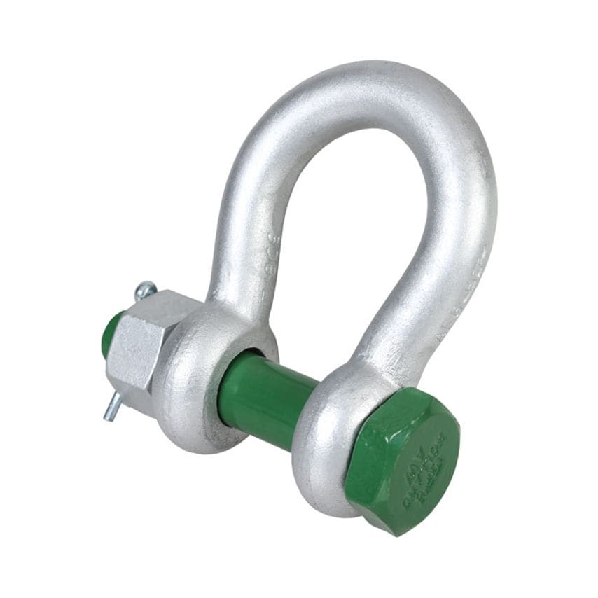 Green Pin Safety Bow Shackle 35 Tonne 50mm X 57mm