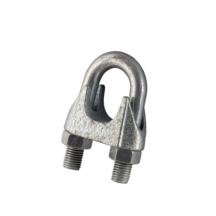 GT Lifting Galvanised Commercial Wire Rope Grip 6.5mm- you get 5