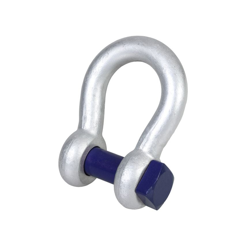 Blue Pin Square Head Bow Shackle 9.5 Tonne - BPSQB9.5