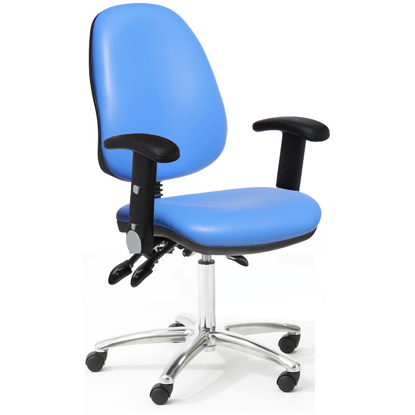 Ergonomic High Back Office Chair with Feet, No arms, No Footring