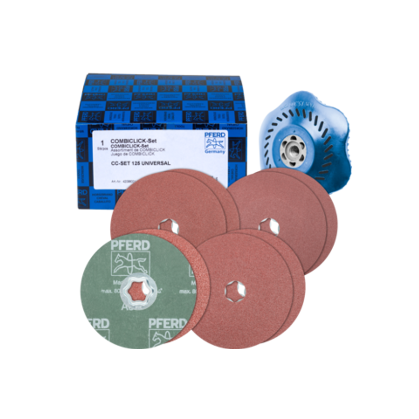Shop Pferd Combiclick Fibre Disc Set Aluminium Oxide Diameter 125 mm
