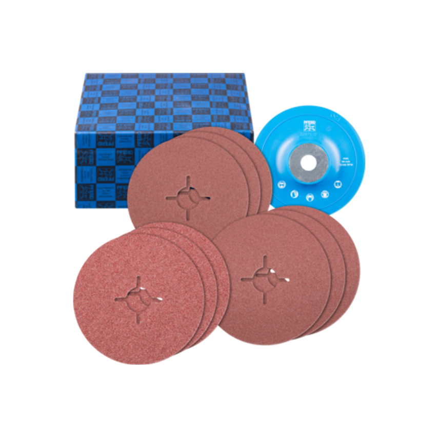 Shop Pferd Fibre Disc Set 10Piece Aluminium Oxide Diameter 125 mm A36