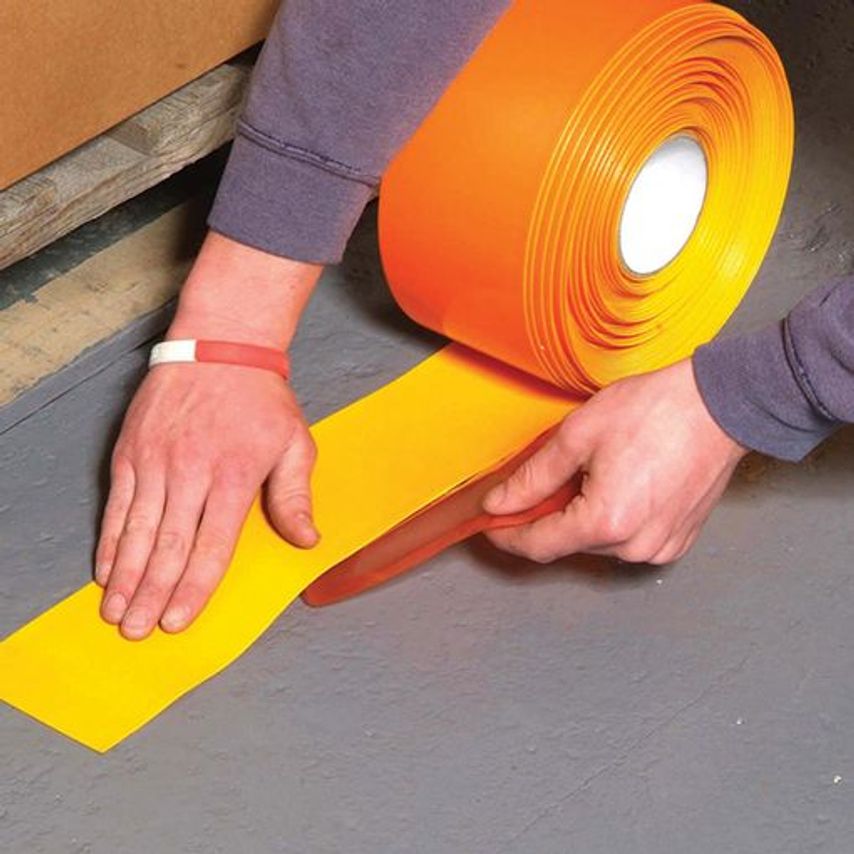 Watco Heavy Duty Line Marking Tape 50mm X 30M Roll White XHDLMT50W- you get 6