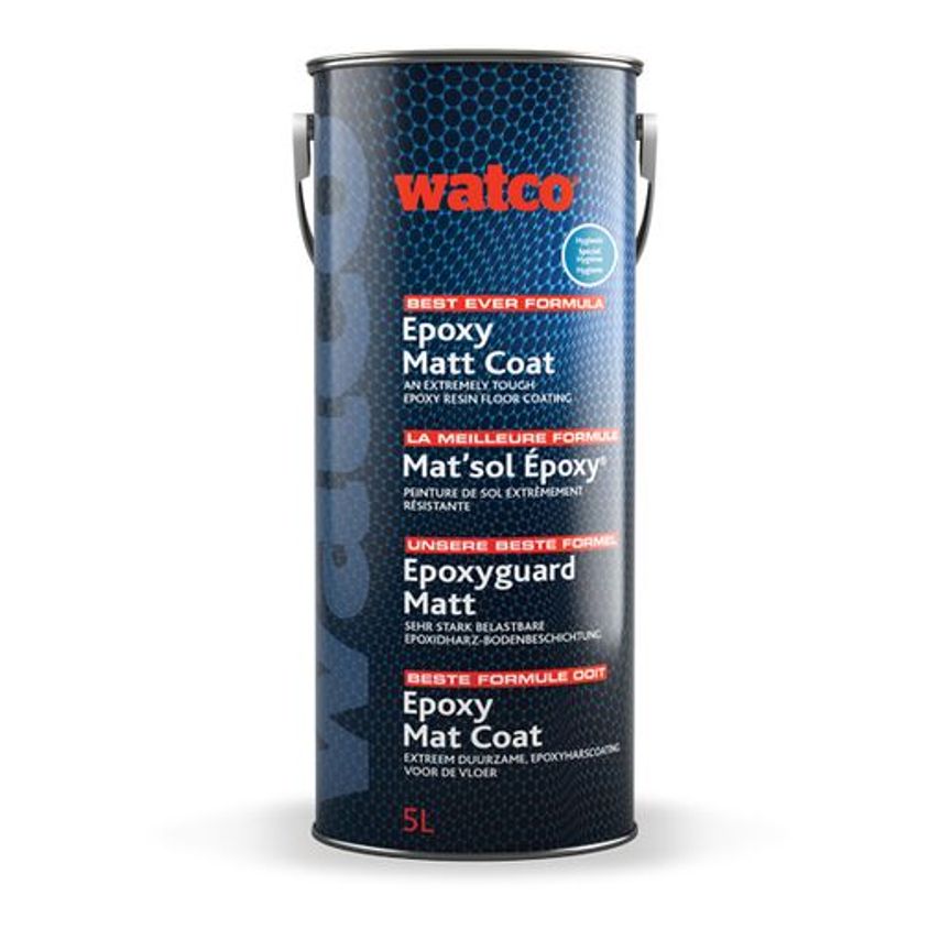 Watco Epoxy Matt Coat Hygienic Brown Red EMCHYGBEFRAL3011- you get 6
