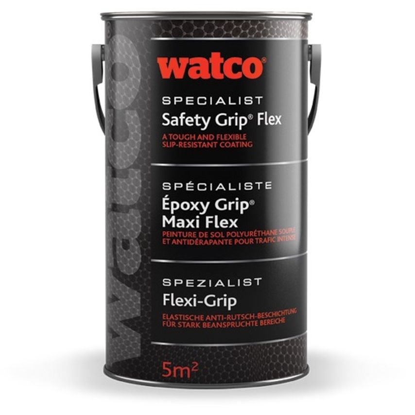 Watco Safety Grip Flex, 5m SQ Light Grey Sgripflexlgry- you get 6