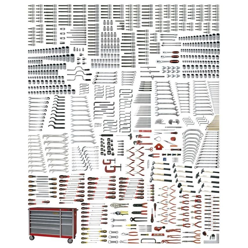 EGA Master Universal Set 1006 Pcs (Mm) with Roller Cabinet 51672