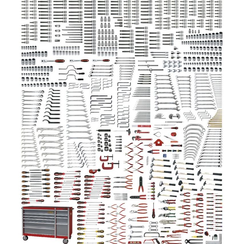 EGA Master Universal Set 895 Pcs (Mm) without Roller Cabinet 51716