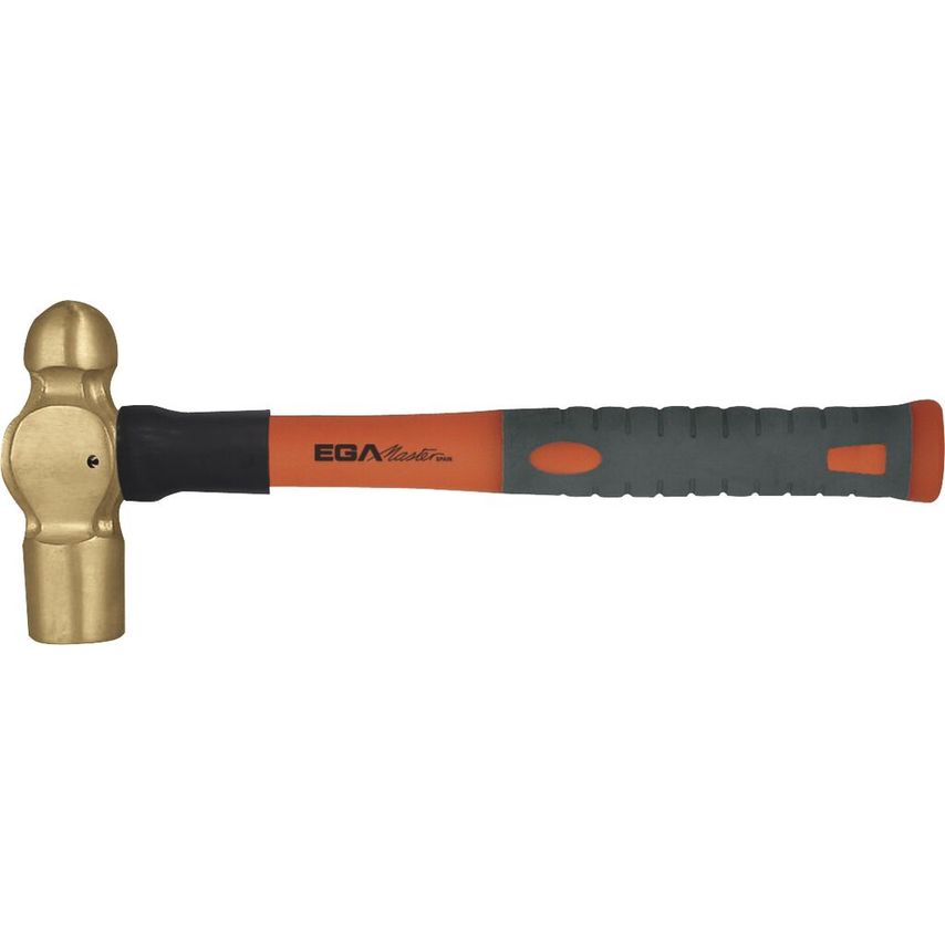 EGA Master Ball Pein Hammer 450 GR Fiberglass Handle Non Sparking Bra- you get 2