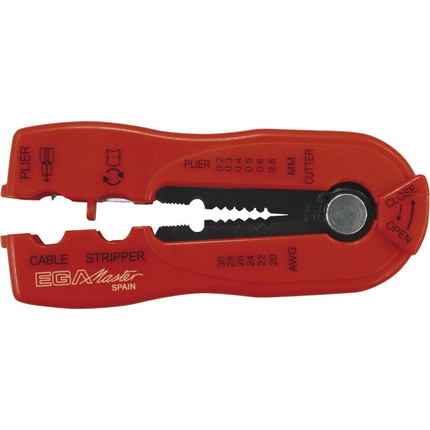 EGA Master Wire Stripper 20 - 30 AWG/0, 2 - 0, 8 mm 63863- you get 2
