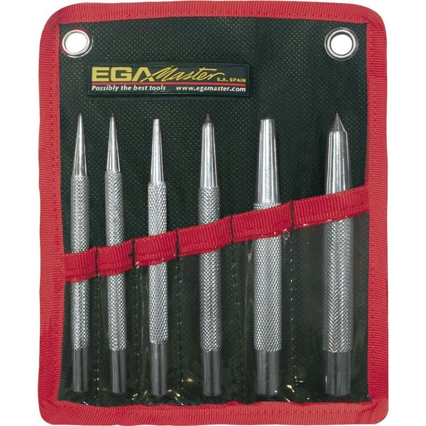 EGA Master Set of 6 Pcs. Center Punches (Cilindrical and Knurled) 685- you get 3