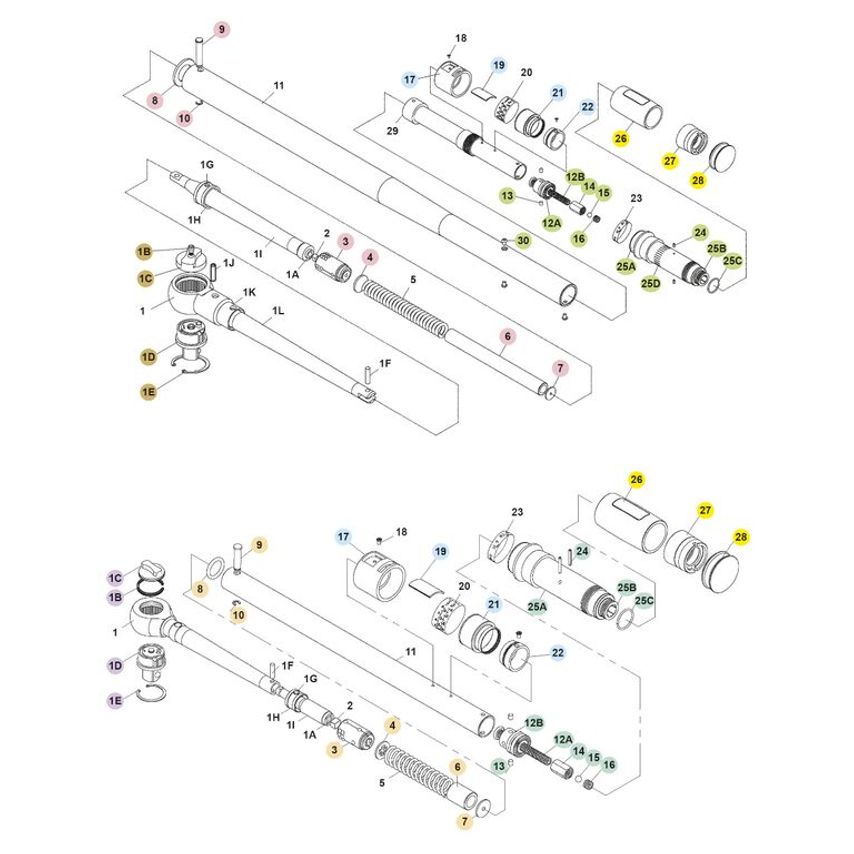 EGA Master Kit 5 (Ratchet Assembly Components) for Analogic Reversibl- you get 2