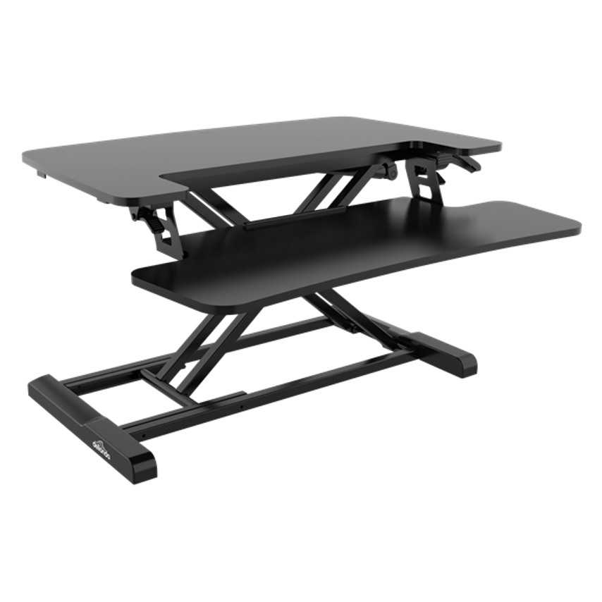 Height Adjustable Standing Desk Converters Max Height 50cm Zoro UK