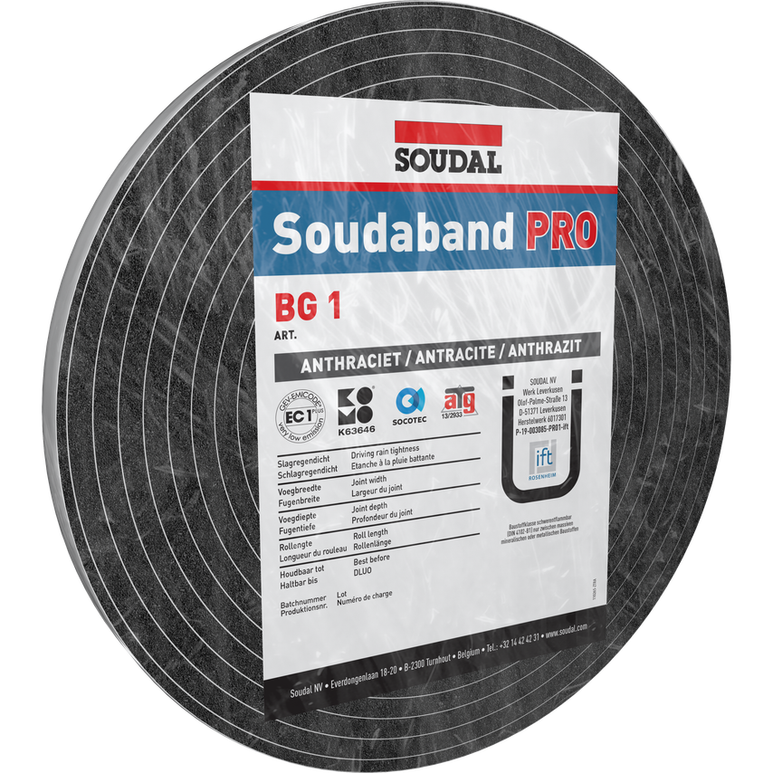 Soudal Soudaband Pro BG1 Anthracite 40/2442 X 2.6m X 2.6M- you get 7
