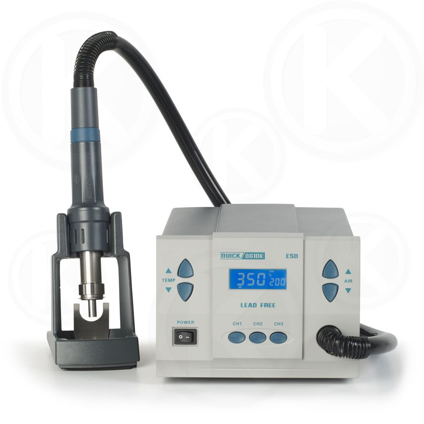 Quick 861DE Rework Station 1300W Nozzles NK2127/2064/2084