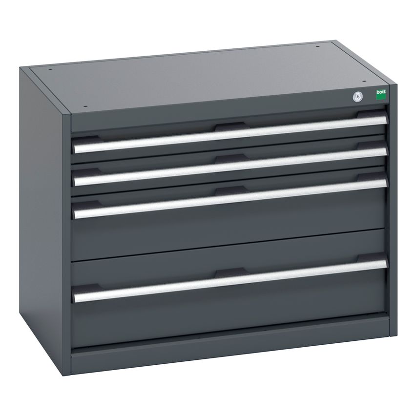 cubio Drawer Cabinet With 4 Drawers. WxDxH 800x525x600mm. Ral 7016/7016
