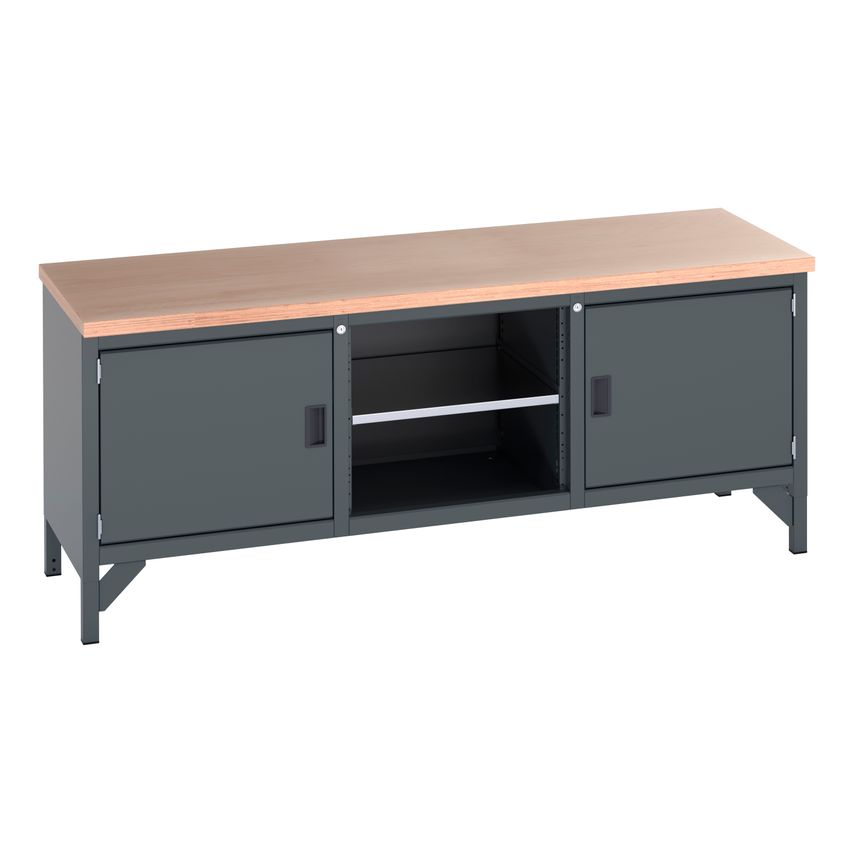 cubio Storage Bench (Mpx) Full Cupboard/Mid Shelf/Full Cupboard. WxDxH 2000x750x