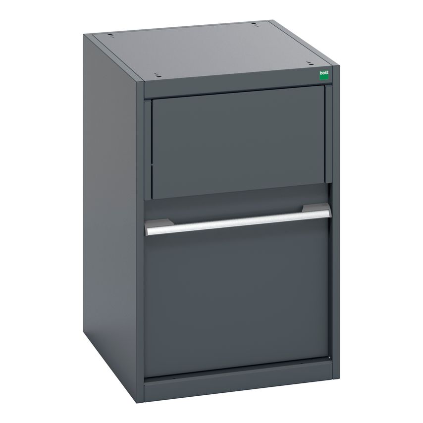 cubio Cupboard With Removable Aluminium Waste Bin. WxDxH 525x650x800mm. Ral 7016
