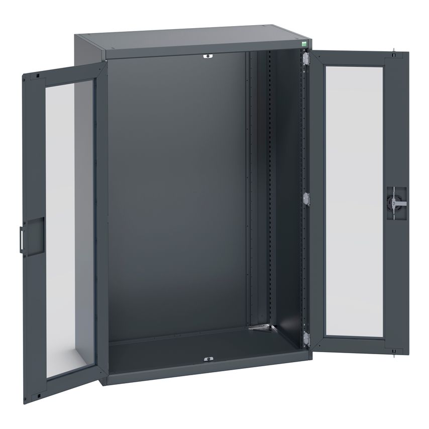 cubio Cupboard With Window Doors. WxDxH 1050x650x1600mm. Ral 7016/7016