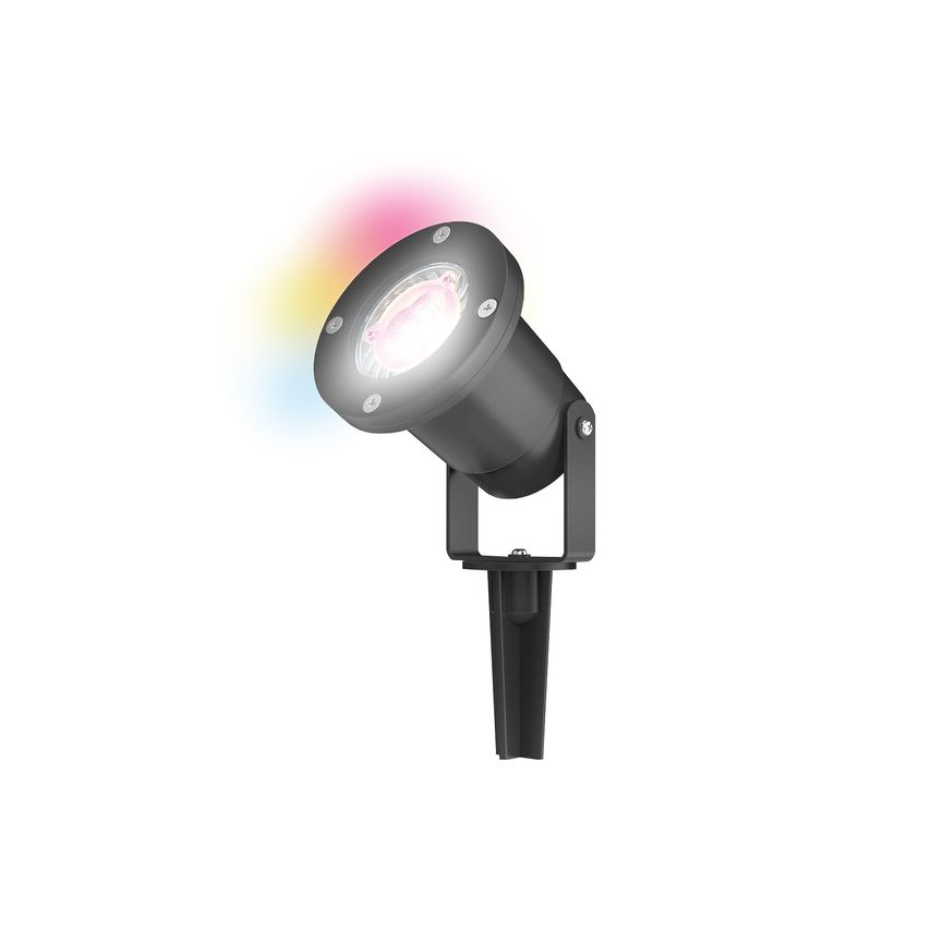 4LITE WiZ Connected Outdoor IP65 Multicolour GU10 Smart Led Spike Light