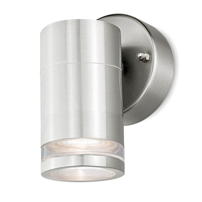 4LITE Marinus GU10 Single Direction Outdoor Wall Light without Pir - Stainless S