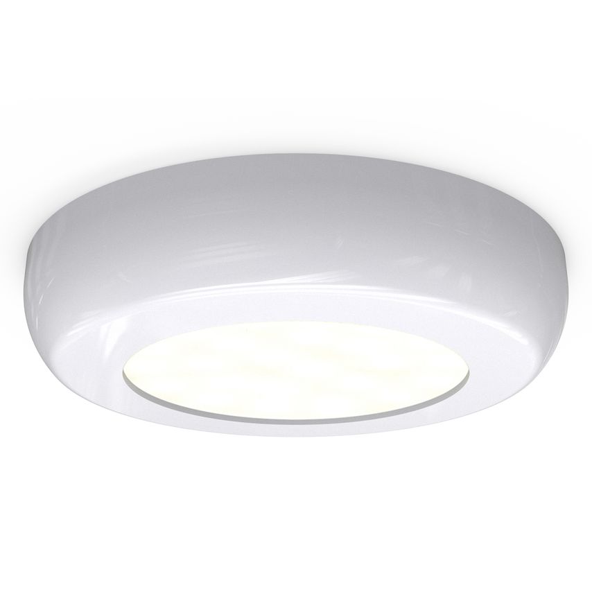Circle Cabinet Mains Powered 132 Lumens Led Light - White