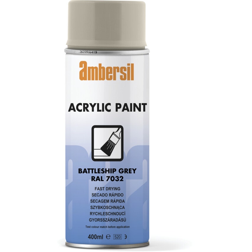 Ambersil Acrylic Paint, Pebble Grey, 400ml