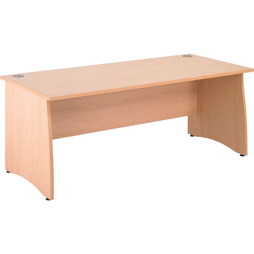 Atmosphere 1800mm Panel End Standard Desk Beech