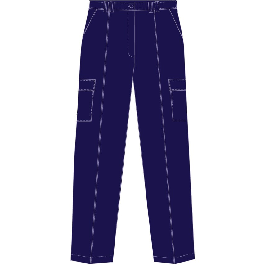 Benchmark T28 Ladies Cargo Trousers Navy Size 16 29" Leg