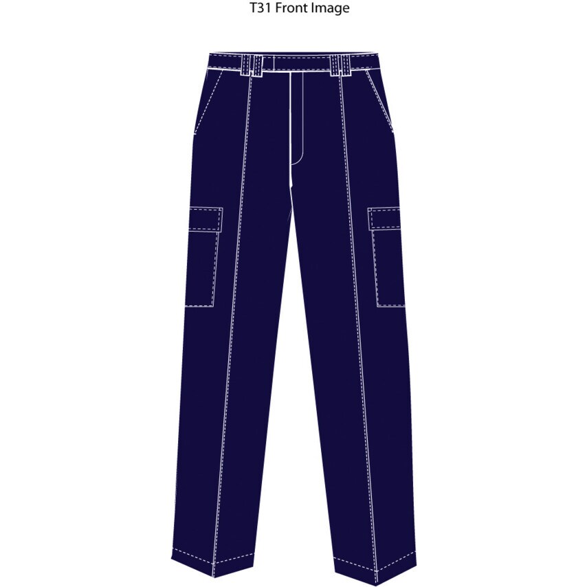 ORN T31 Classic Mens Cargo Trousers Navy Size 28 29" Leg