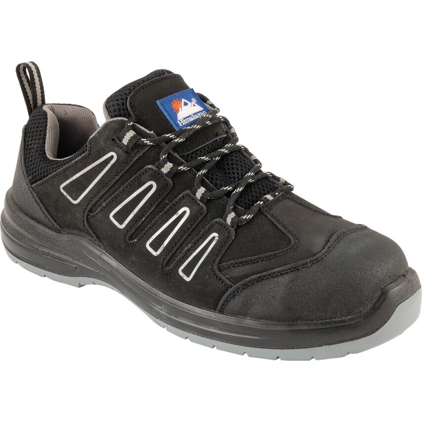 Himalayan Suede and Mesh Composite S3 Trainer Black comes with Viz Detail (S-8)
