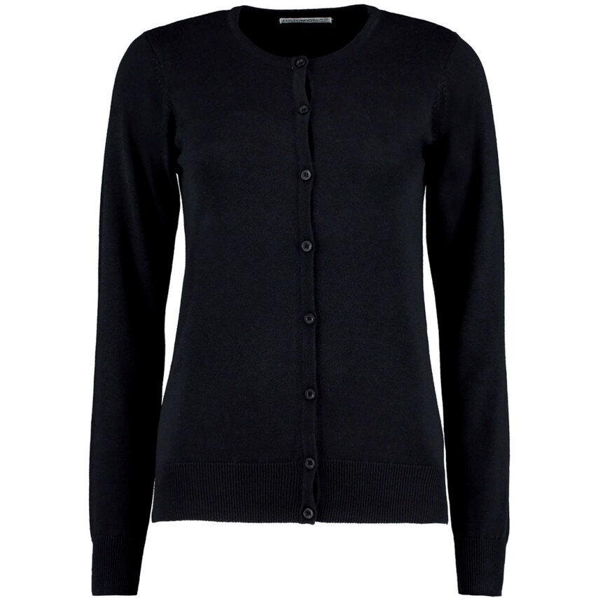 Ladies Arundel Crew Neck Cardigan Black
